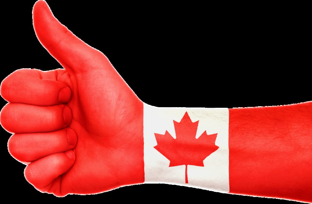 canada, hand, flag